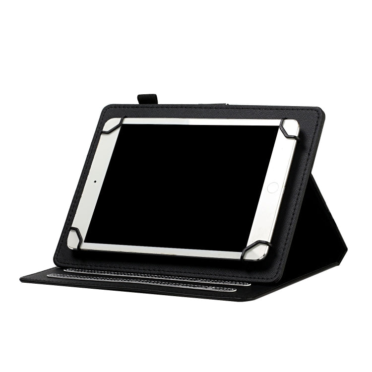 For 10 inch Universal Solid Color Horizontal Flip Leather Case with Card Slots & Holder & Pen Slot(Black) - 10 - 11 inch by PMC TechLife | Online Shopping South Africa | PMC TechLife | Buy Now Pay Later Mobicred