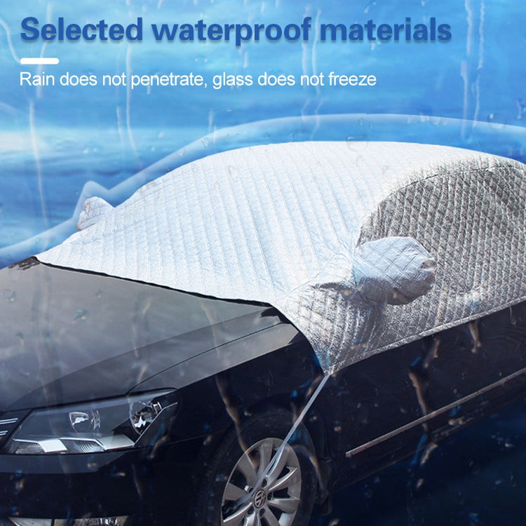 Car Half-cover Car Clothing Sunscreen Heat Insulation Sun Nisor, Aluminum Foil Size: 4.8x1.7x1.5m - Window Foils & Solar Protection by PMC TechLife | Online Shopping South Africa | PMC TechLife | Buy Now Pay Later Mobicred