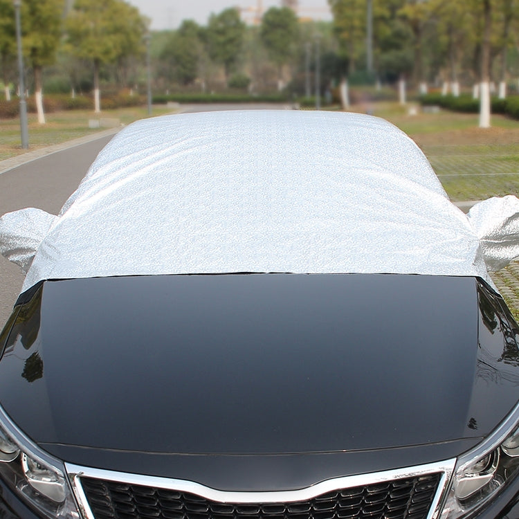 Car Half-cover Car Clothing Sunscreen Heat Insulation Sun Nisor, Aluminum Foil Size:  5.2x2x1.8m - Aluminum Film PEVA by PMC TechLife | Online Shopping South Africa | PMC TechLife | Buy Now Pay Later Mobicred