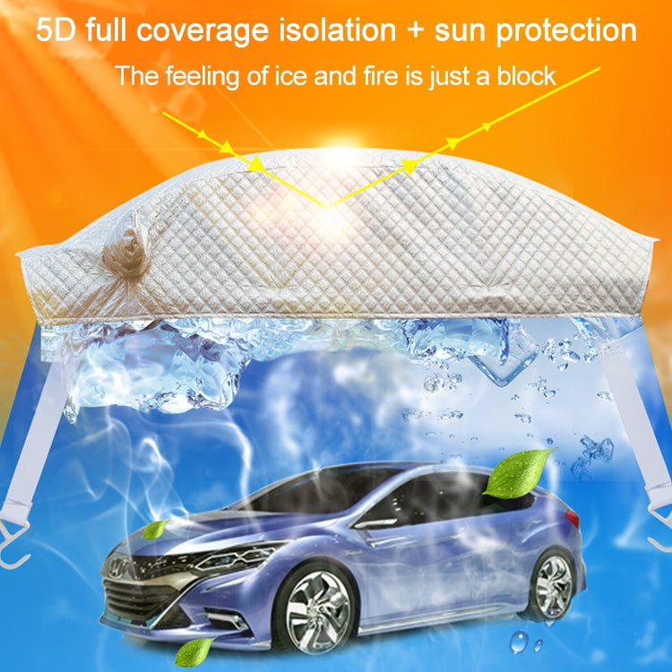 Car Half-cover Car Clothing Sunscreen Heat Insulation Sun Nisor, Aluminum Foil Size:  5.2x2x1.8m - Aluminum Film PEVA by PMC TechLife | Online Shopping South Africa | PMC TechLife | Buy Now Pay Later Mobicred