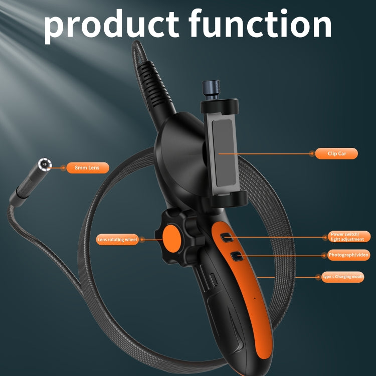 F180 8mm Lens 360 degree Free Spins Automotive Repair Endoscope, Spec:1m Rigid Tube -  by PMC TechLife | Online Shopping South Africa | PMC TechLife | Buy Now Pay Later Mobicred
