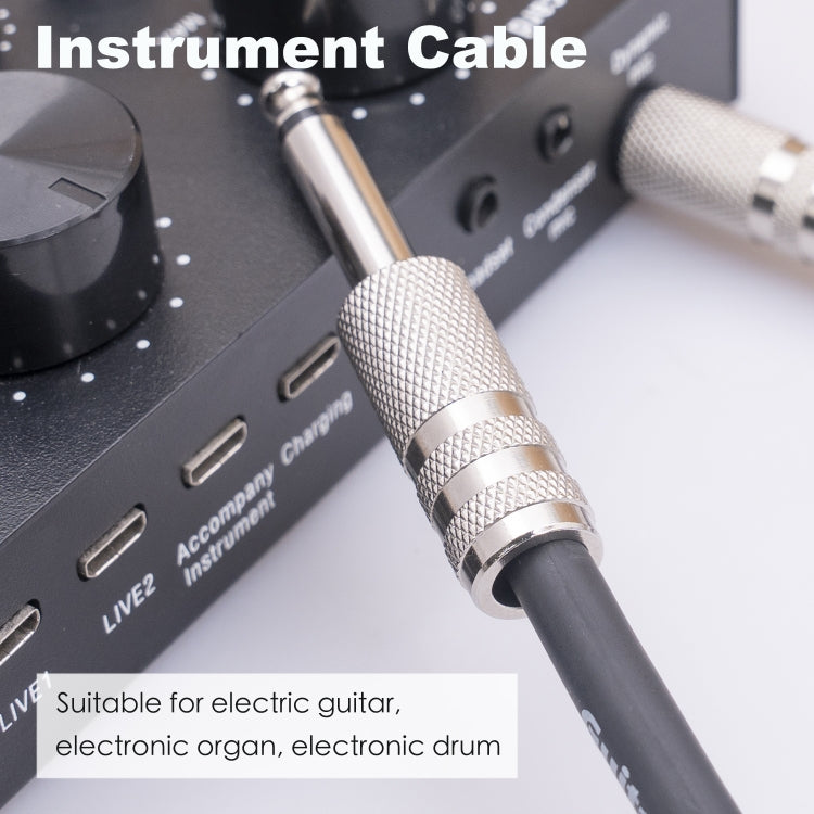 3045GR Mono 6.35mm Plug Male to Male Electric Guitar Audio Cable, Length:10m - Microphone Audio Cable & Connector by PMC TechLife | Online Shopping South Africa | PMC TechLife | Buy Now Pay Later Mobicred