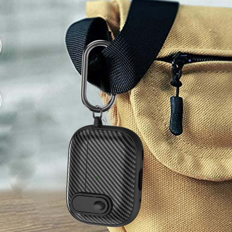 For AirPods 2 / 1 Carbon Fiber Texture Wireless Earphones Case with Security Lock(Dark Green) - For AirPods 1/2 by PMC Jewellery | Online Shopping South Africa | PMC Jewellery | Buy Now Pay Later Mobicred