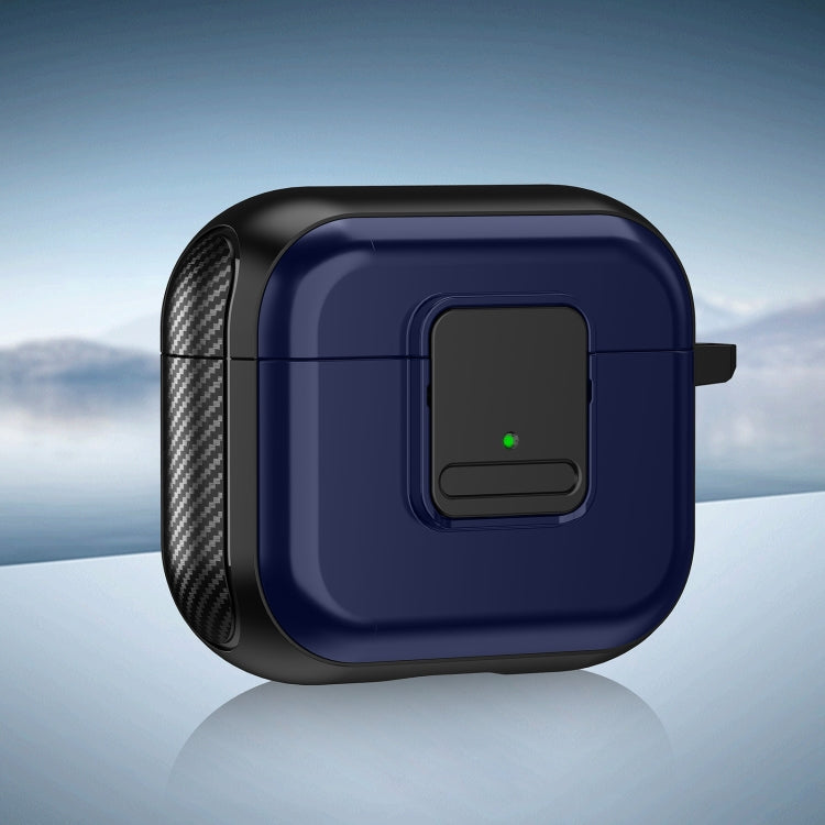 For AirPods 3 TPU + PC Wireless Earphones Case with Magnetic Switch(Blue) - For AirPods 3 by PMC Jewellery | Online Shopping South Africa | PMC Jewellery | Buy Now Pay Later Mobicred