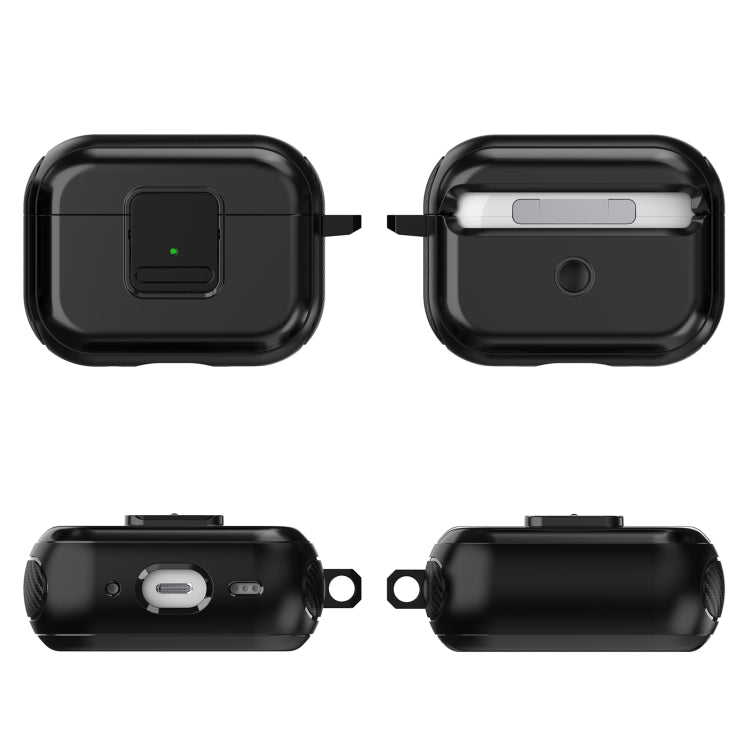 For AirPods 2 / 1 TPU + PC Wireless Earphones Case with Magnetic Switch(Blue) - For AirPods 1/2 by PMC Jewellery | Online Shopping South Africa | PMC Jewellery | Buy Now Pay Later Mobicred