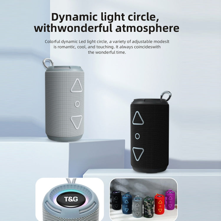 T&G TG-656 Portable Wireless 3D Stereo Subwoofer Bluetooth Speaker Support FM / LED Atmosphere Light(Camouflage) - free shipping - PMC Jewellery - Order now!