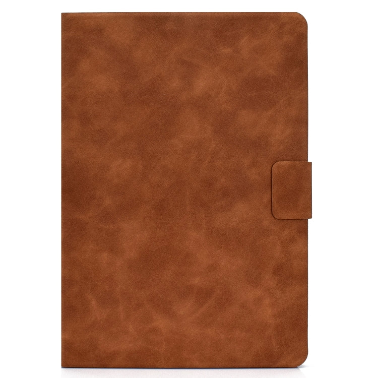 For iPad Air 2022 10.9 Cowhide Texture Leather Smart Tablet Case(Brown) - iPad Air (2022) / (2020) 10.9 Cases by PMC TechLife | Online Shopping South Africa | PMC TechLife | Buy Now Pay Later Mobicred