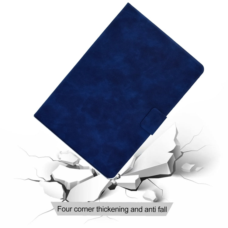 For iPad Pro 11 2024 Cowhide Texture Leather Smart Tablet Case(Blue) - iPad Pro 11 2024 Cases by PMC TechLife | Online Shopping South Africa | PMC TechLife | Buy Now Pay Later Mobicred