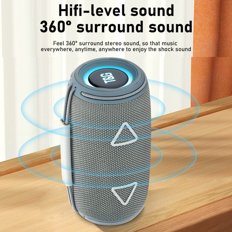 T&G TG-657 Portable Wireless 3D Stereo Subwoofer Bluetooth Speaker Support FM / LED Atmosphere Light(Blue) - free shipping - PMC Jewellery - Order now!