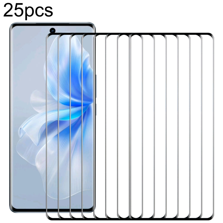 For vivo S18 25pcs 3D Curved Edge Full Screen Tempered Glass Film - S18 Tempered Glass by PMC TechLife | Online Shopping South Africa | PMC TechLife | Buy Now Pay Later Mobicred