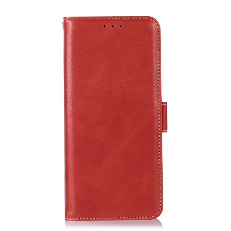 For Motorola Moto G15 4G Magnetic Crazy Horse Texture Genuine Leather Phone Case(Red) - Motorola Cases by PMC TechLife | Online Shopping South Africa | PMC TechLife | Buy Now Pay Later Mobicred