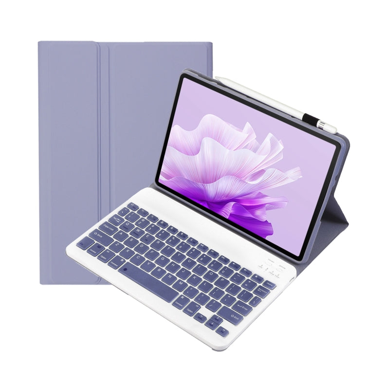 For Huawei MatePad 11.5 2023 AH17 Lambskin Texture Ultra-thin Detachable Bluetooth Keyboard Leather Case(Purple) - Huawei Keyboard by PMC TechLife | Online Shopping South Africa | PMC TechLife