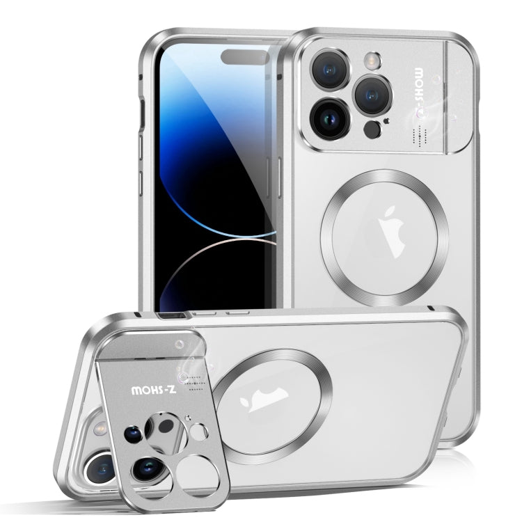 For iPhone 14 Pro Aromatherapy Holder Single-sided MagSafe Magnetic Phone Case(White) - iPhone 14 Pro Cases by PMc TechLife | Online Shopping South Africa | PMc TechLife | Buy Now Pay Later Mobicred
