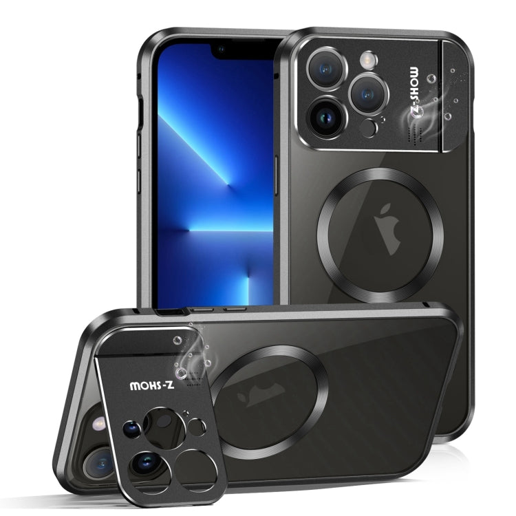 For iPhone 13 Pro Aromatherapy Holder Single-sided MagSafe Magnetic Phone Case(Black) - iPhone 13 Pro Cases by PMc TechLife | Online Shopping South Africa | PMc TechLife | Buy Now Pay Later Mobicred