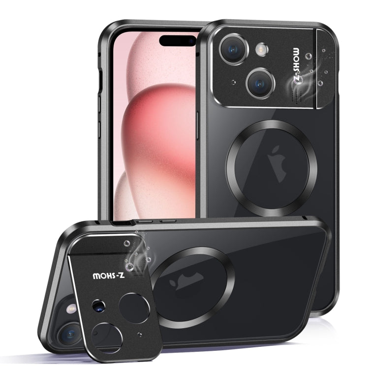 For iPhone 15 Aromatherapy Holder Single-sided MagSafe Magnetic Phone Case(Black) - iPhone 15 Cases by PMc TechLife | Online Shopping South Africa | PMc TechLife | Buy Now Pay Later Mobicred