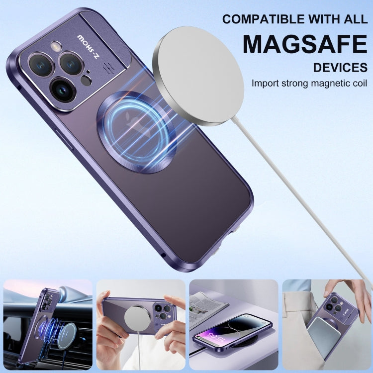 For iPhone 14 Pro Max Aromatherapy Holder Single-sided MagSafe Magnetic Phone Case(Purple) - iPhone 14 Pro Max Cases by PMc TechLife | Online Shopping South Africa | PMc TechLife | Buy Now Pay Later Mobicred