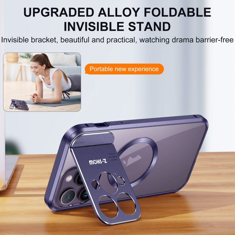For iPhone 14 Pro Max Aromatherapy Holder Single-sided MagSafe Magnetic Phone Case(Purple) - iPhone 14 Pro Max Cases by PMc TechLife | Online Shopping South Africa | PMc TechLife | Buy Now Pay Later Mobicred