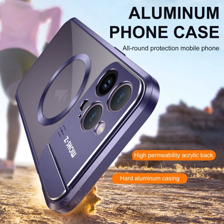 For iPhone 14 Pro Max Aromatherapy Holder Single-sided MagSafe Magnetic Phone Case(Purple) - iPhone 14 Pro Max Cases by PMc TechLife | Online Shopping South Africa | PMc TechLife | Buy Now Pay Later Mobicred