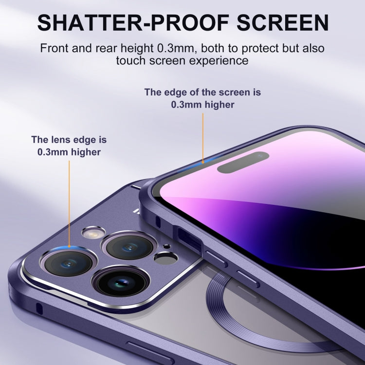 For iPhone 16 Pro Max Aromatherapy Holder Single-sided MagSafe Magnetic Phone Case(Purple) - free shipping - PMc TechLife - Order now!