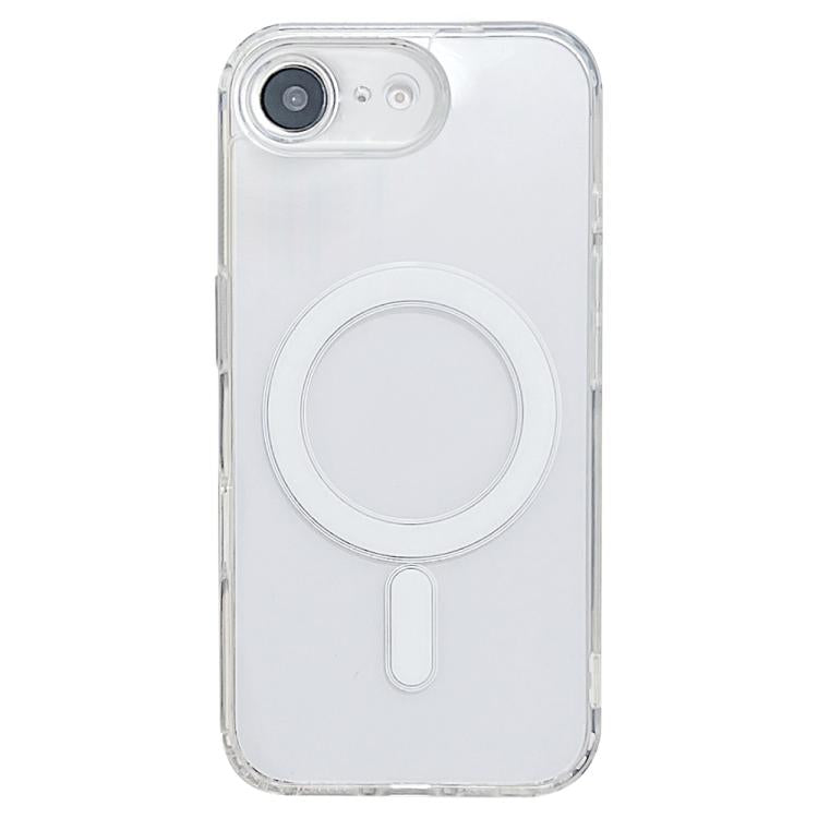 For iPhone 16e Fine Hole MagSafe Magnetic Clear Acrylic TPU Case(Transparent) - iPhone 16e Cases by PMC TechLife | Online Shopping South Africa | PMC TechLife | Buy Now Pay Later Mobicred