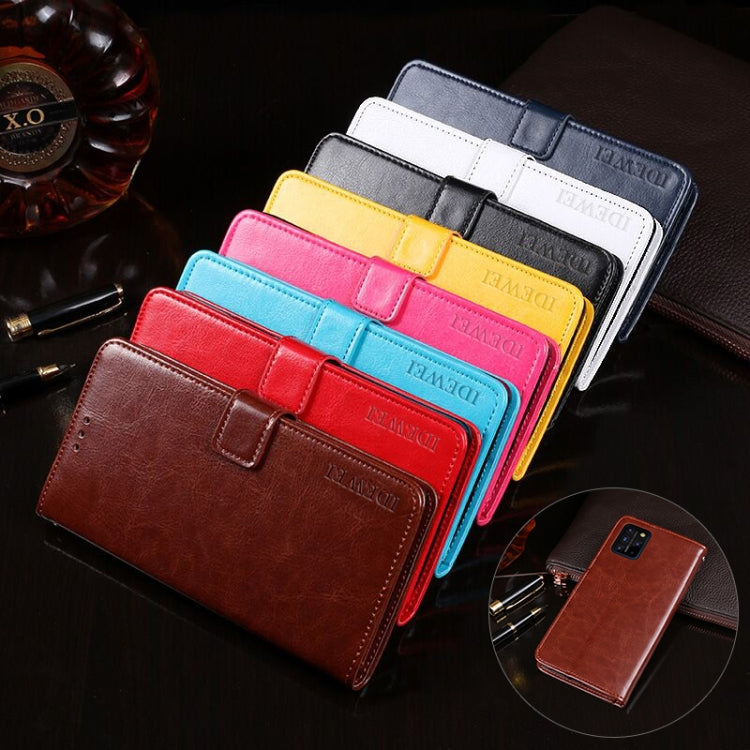 For UMIDIGI S5 Pro idewei Crazy Horse Texture Horizontal Flip Leather Case with Holder & Card Slots & Wallet(Brown) - free shipping - PMC Jewellery - Order now!