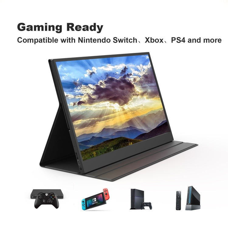 GXMO G156F 15.6 inch FHD 1920x1080P IPS Screen Portable Muti-platform Monitor(Black) - free shipping - PMC Jewellery - Order now!