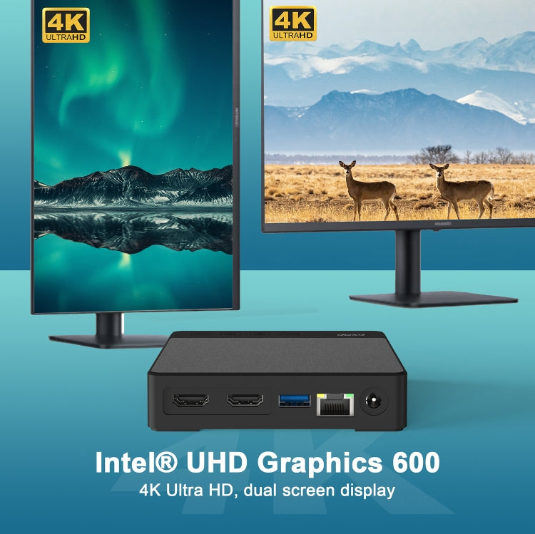 GXMO N42 Windows 11 Intel Gemini Lake N4020C Mini PC NVME SSD WiFi Mini Desktop Computer, Specification:6GB+64GB+256GB(Black) - free shipping - PMC TechLife - Order now!