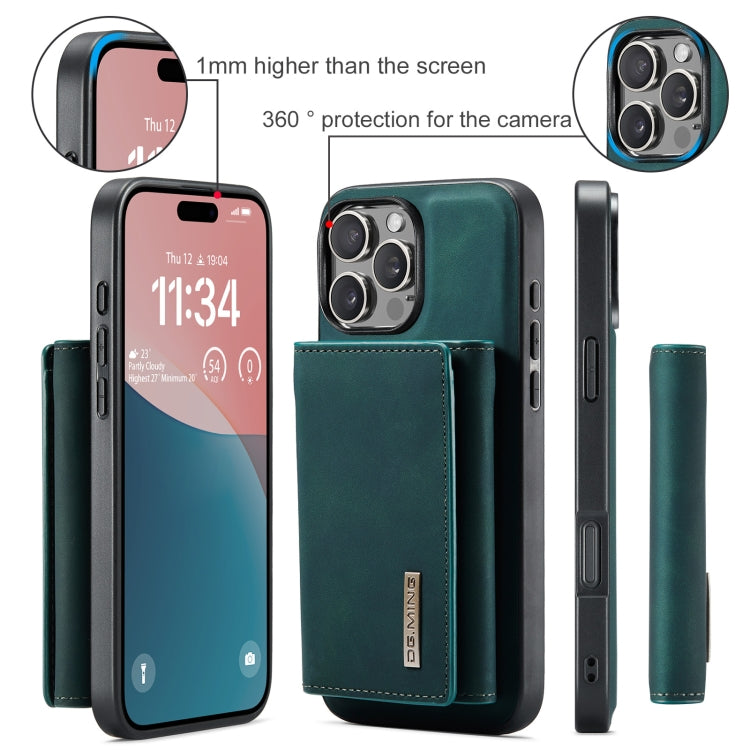 For iPhone 16 Pro Max DG.MING M1 Series 3-Fold Multi Card Wallet Leather Phone Case(Green) - free shipping - PMC Jewellery - Order now!
