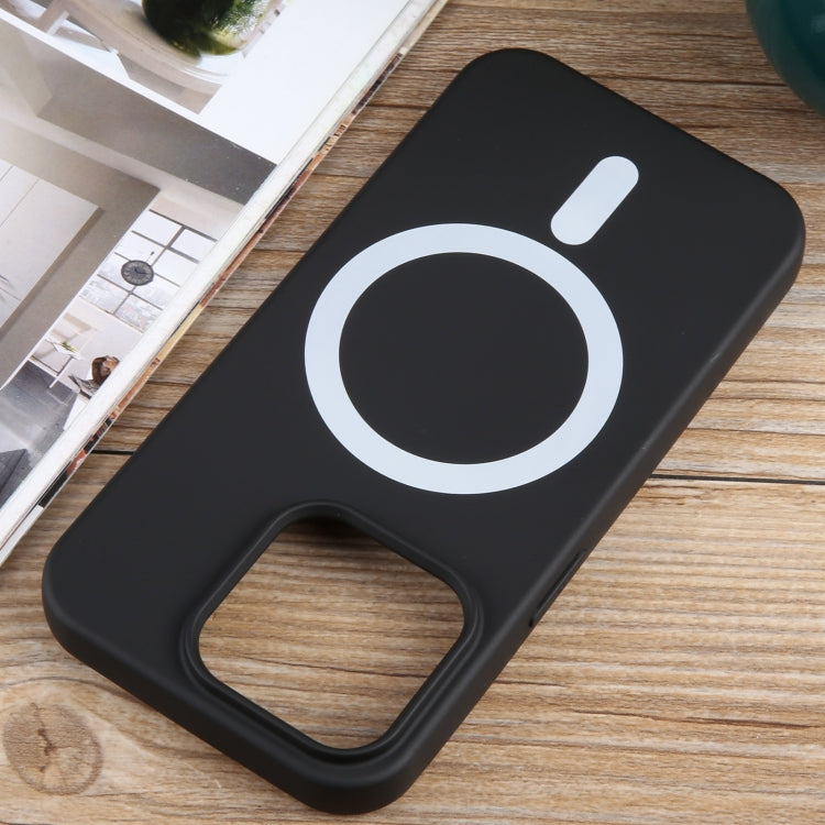 For iPhone 15 Pro MagSafe Liquid Silicone Phone Case(Black) - iPhone 15 Pro Cases by PMC TechLife | Online Shopping South Africa | PMC TechLife