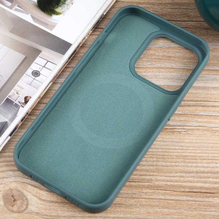 For iPhone 13 Pro Max MagSafe Liquid Silicone Phone Case(Deep Green) - iPhone 13 Pro Max Cases by PMC TechLife | Online Shopping South Africa | PMC TechLife