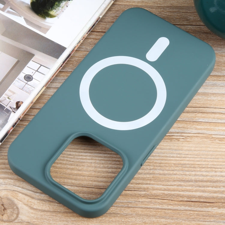 For iPhone 13 Pro Max MagSafe Liquid Silicone Phone Case(Deep Green) - iPhone 13 Pro Max Cases by PMC TechLife | Online Shopping South Africa | PMC TechLife