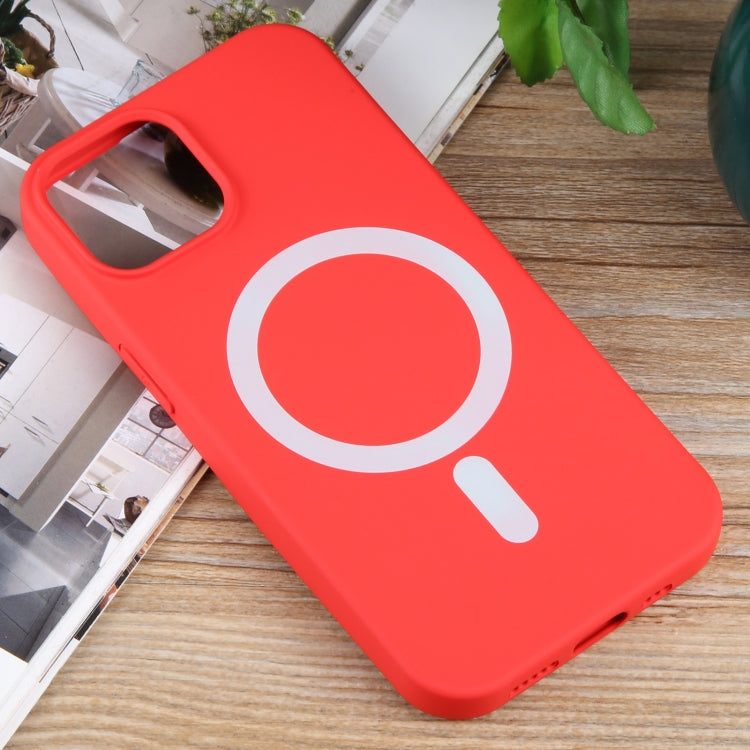 For iPhone 11 MagSafe Liquid Silicone Phone Case(Red) - iPhone 11 Cases by PMC TechLife | Online Shopping South Africa | PMC TechLife