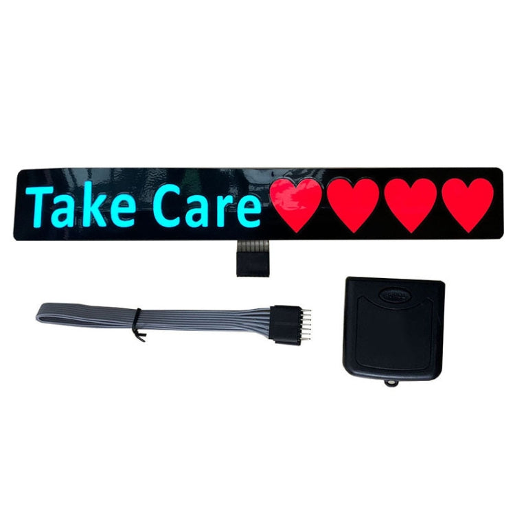 EL Luminous Car Stickers Cold Light Car Stickers Car Luminous Pattern Decoration(Take Care) - Decorative Sticker by PMC TechLife | Online Shopping South Africa | PMC TechLife | Buy Now Pay Later Mobicred