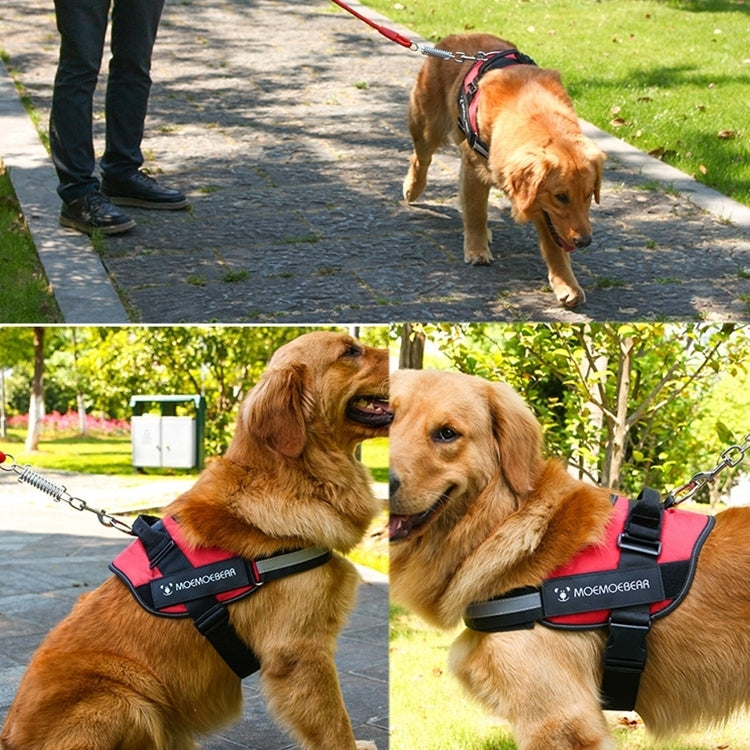 Pet Dog Anti Sprint Oxford Cloth K9 Chest Strap Traction Rope Strap, Size:XXL for 40-70kg(Black) - Leashes & Chest Strap by PMC TechLife | Online Shopping South Africa | PMC TechLife