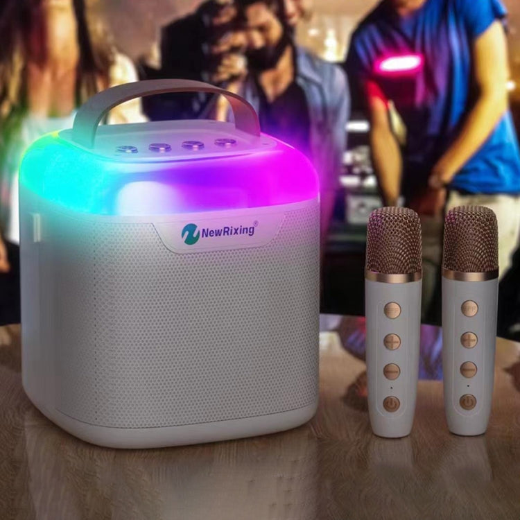 New RiXing NR8805 TWS Portable Smart Bluetooth Speaker with RGB Lighting(Black) - free shipping - PMC Jewellery - Order now!