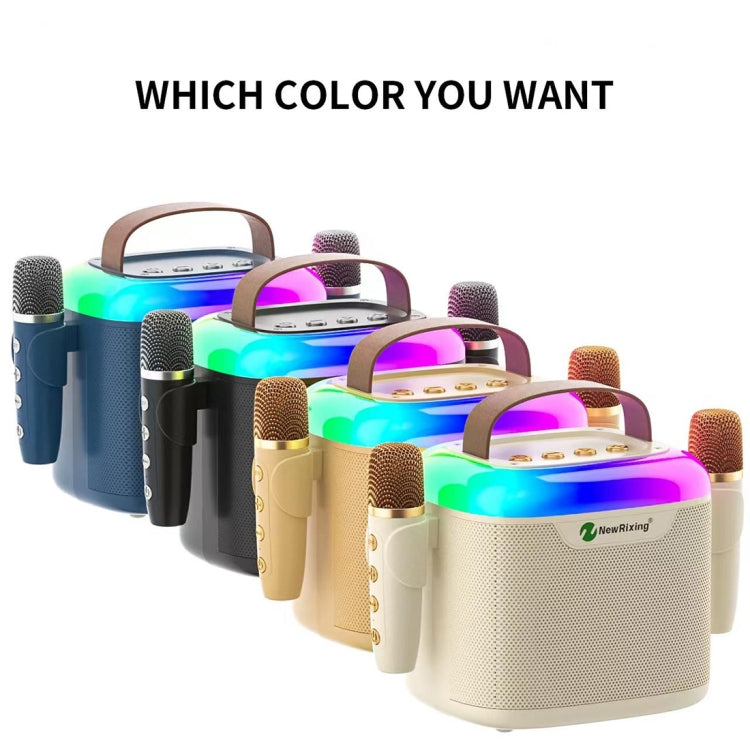 New RiXing NR8805 TWS Portable Smart Bluetooth Speaker with RGB Lighting(Black) - free shipping - PMC Jewellery - Order now!