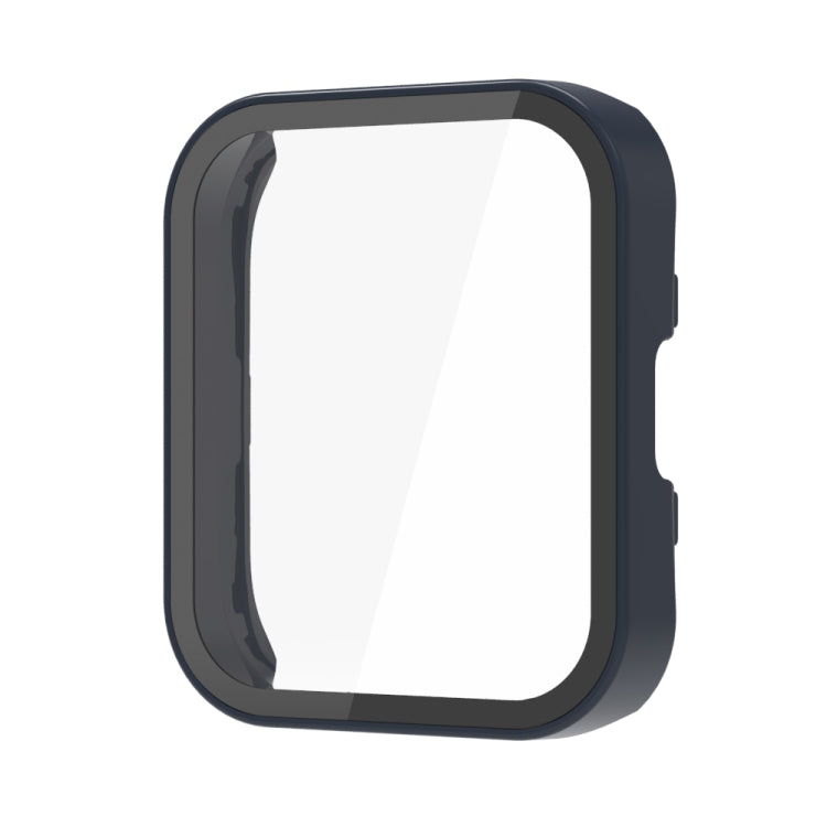 For Amazfit Bip 5 PC + Tempered Film Integrated Watch Protective Case(Midnight Blue) - Watch Cases by PMC TechLife | Online Shopping South Africa | PMC TechLife | Buy Now Pay Later Mobicred