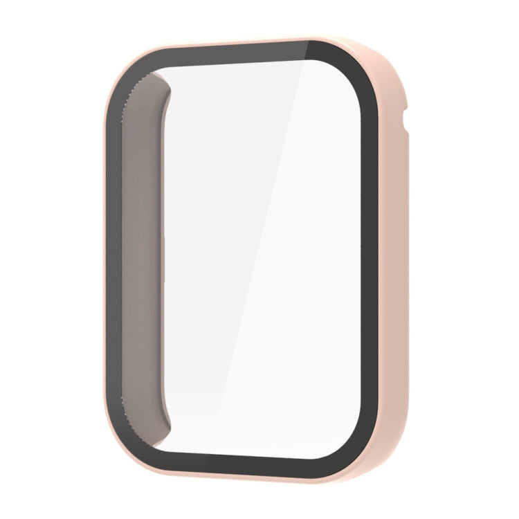 For Xiaomi Mi Band 8 Pro PC + Tempered Film Integrated Watch Protective Case(Pink) - Watch Cases by PMC TechLife | Online Shopping South Africa | PMC TechLife | Buy Now Pay Later Mobicred
