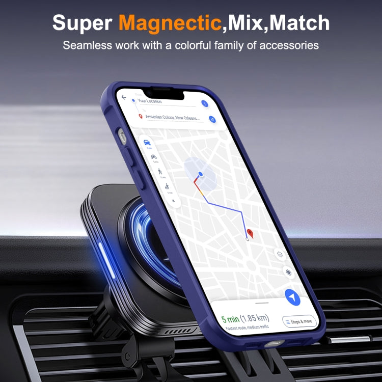 For iPhone 15 Plus MagSafe Magnetic Rotating Holder Phone Case(Klein Blue) - iPhone 15 Plus Cases by PMC TechLife | Online Shopping South Africa | PMC TechLife