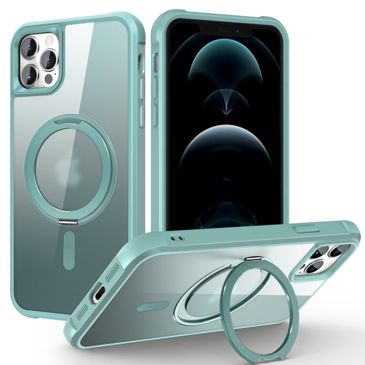 For iPhone 13 Pro Max / 12 Pro Max MagSafe Magnetic Rotating Holder Phone Case(Lake Blue) - free shipping - PMC TechLife - Order now!