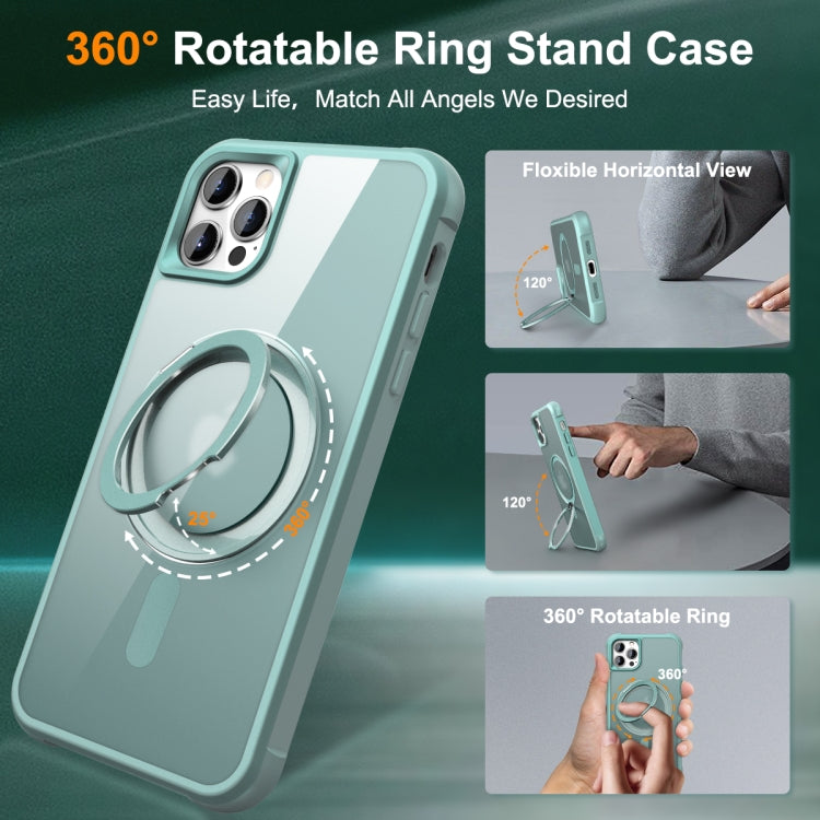 For iPhone 13 Pro Max / 12 Pro Max MagSafe Magnetic Rotating Holder Phone Case(Lake Blue) - free shipping - PMC TechLife - Order now!