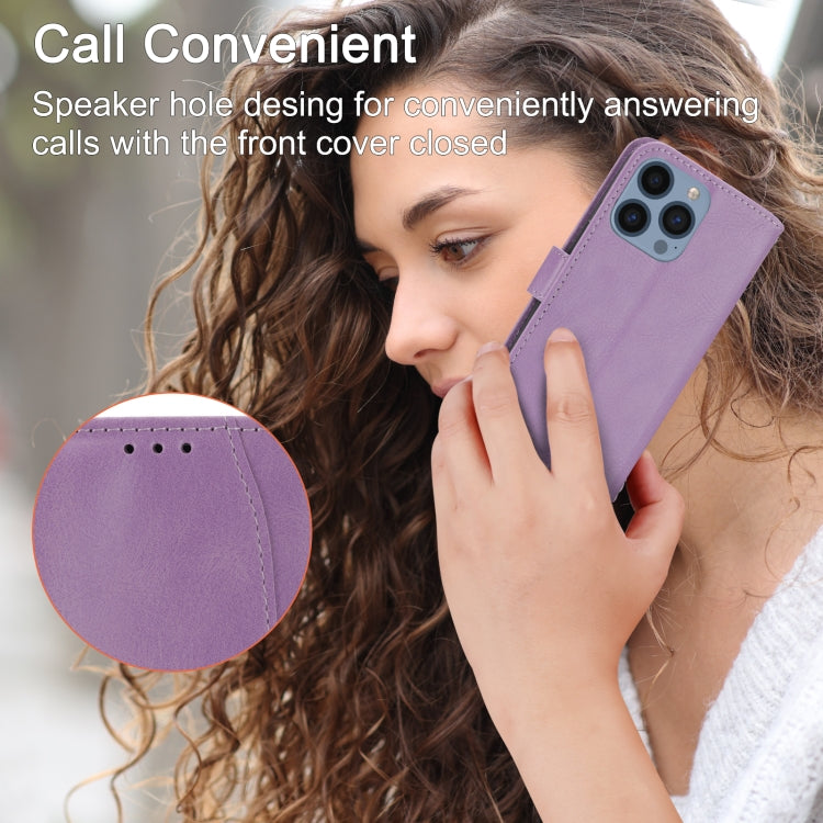 For iPhone 16 Pro Oil Skin Zipper Wallet Leather Phone Case(Purple) - iPhone 16 Pro Cases by PMC TechLife | Online Shopping South Africa | PMC TechLife | Buy Now Pay Later Mobicred