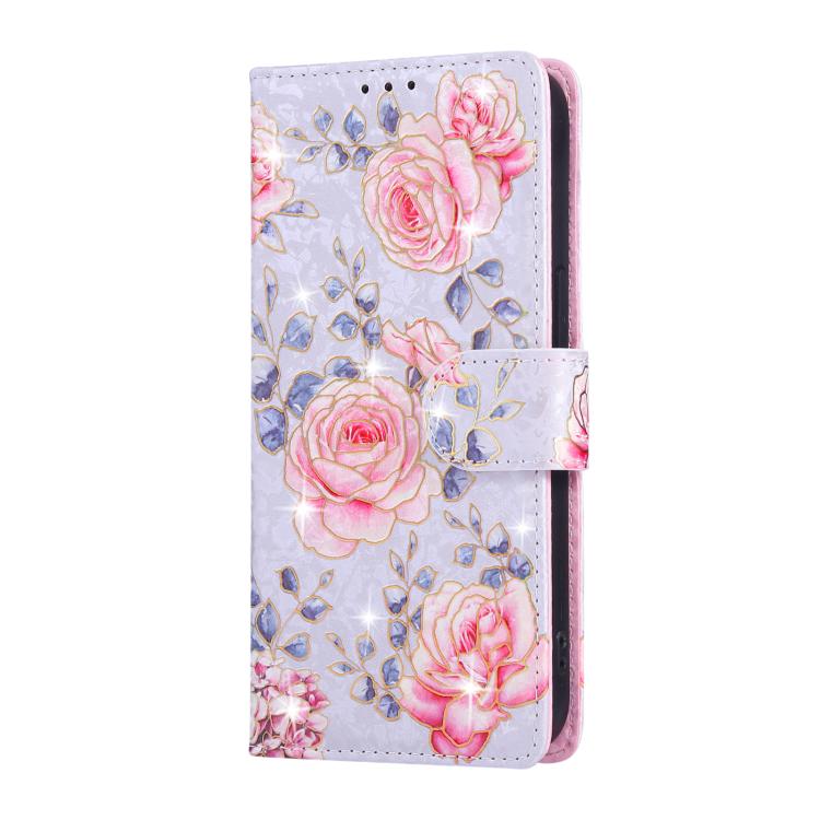 For iPhone 16e Bronzing Painting RFID Leather Case(Pastoral Rose) - free shipping - PMC TechLife - Order now!
