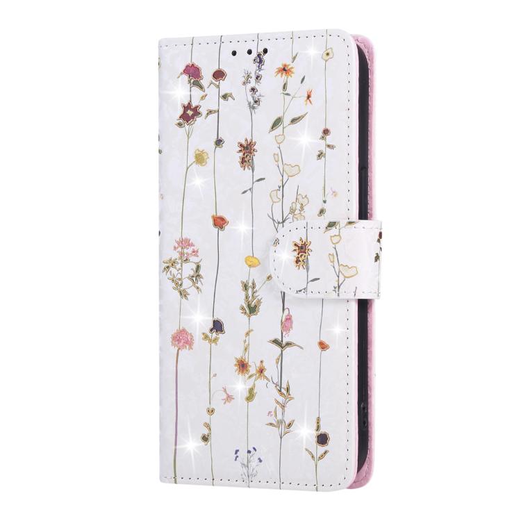 For iPhone 16e Bronzing Painting RFID Leather Case(Dreid Flower World) - iPhone 16e Cases by PMC TechLife | Online Shopping South Africa | PMC TechLife | Buy Now Pay Later Mobicred