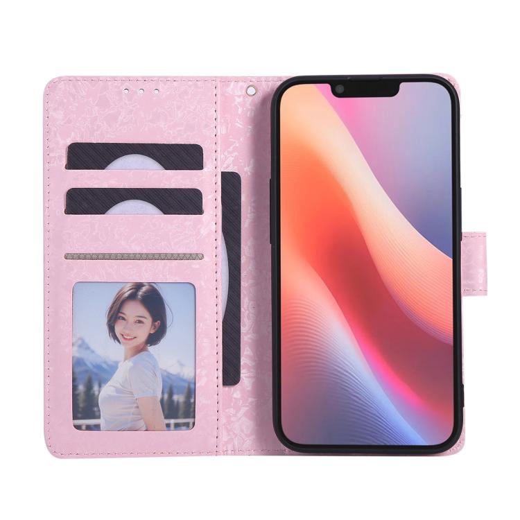 For iPhone 16e Bronzing Painting RFID Leather Case(Dreid Flower World) - iPhone 16e Cases by PMC TechLife | Online Shopping South Africa | PMC TechLife | Buy Now Pay Later Mobicred