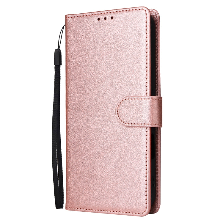 For iPhone 16 3-Card Slots Multifunctional Leather Phone Case(Rose Gold) - free shipping - PMC TechLife - Order now!