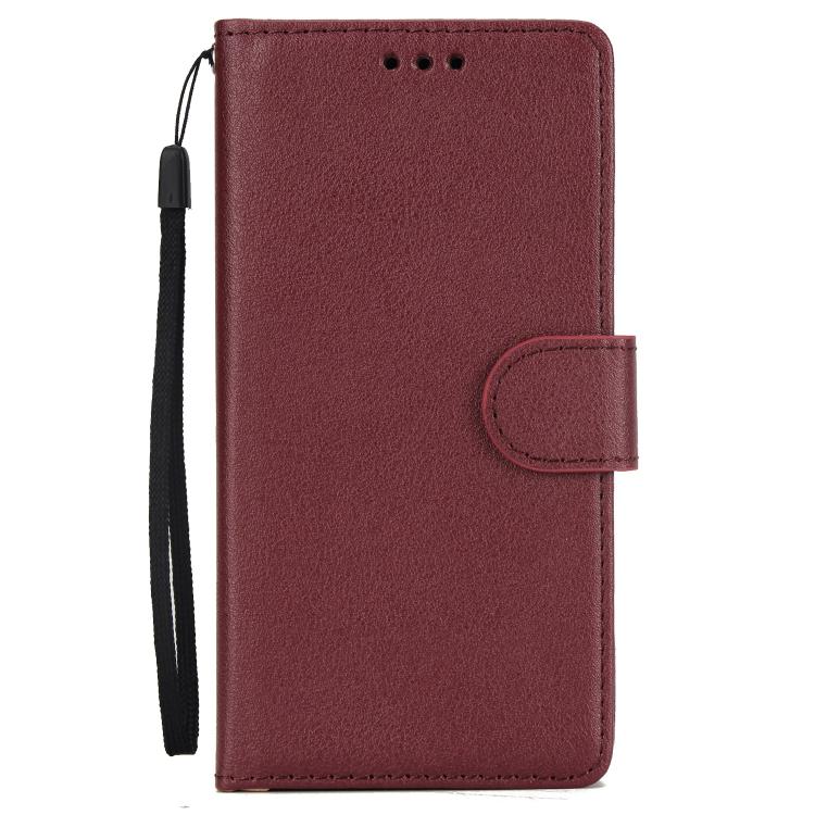 For iPhone 16e Multifunctional Horizontal Flip Leather Phone Case with Three Card Slots(Wine Red) - iPhone 16e Cases by PMC TechLife | Online Shopping South Africa | PMC TechLife | Buy Now Pay Later Mobicred