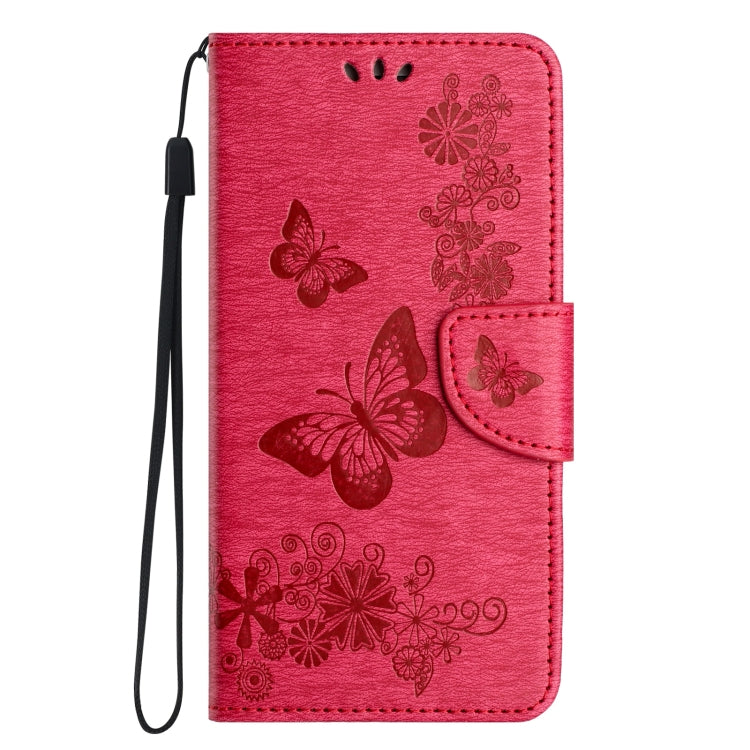 For iPhone 16 Pro Butterfly Embossed Flip Leather Phone Case(Red) - free shipping - PMC TechLife - Order now!