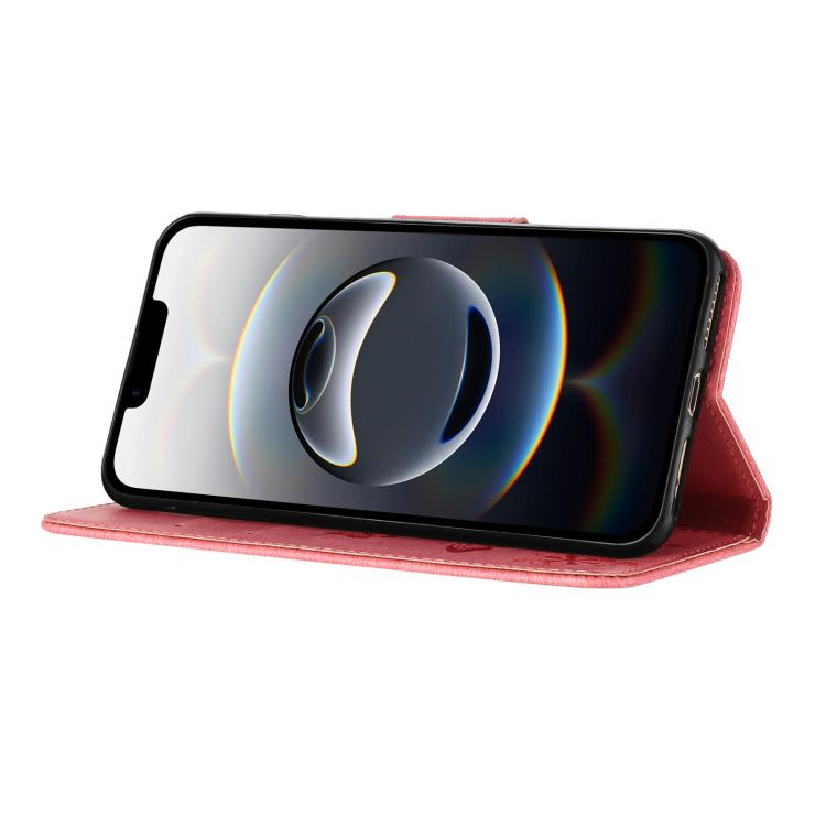 For iPhone 16e Butterfly Embossed Flip Leather Phone Case(Pink) - iPhone 16e Cases by PMC TechLife | Online Shopping South Africa | PMC TechLife | Buy Now Pay Later Mobicred