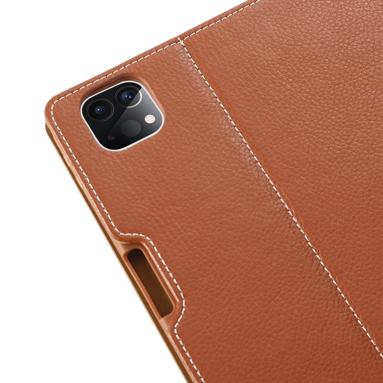 For iPad Pro 11 inch (2020) GEBEI PU+TPU Horizontal Flip Protective Tablet Case with Holder & Card Slots(Brown) - free shipping - PMc TechLife - Order now!